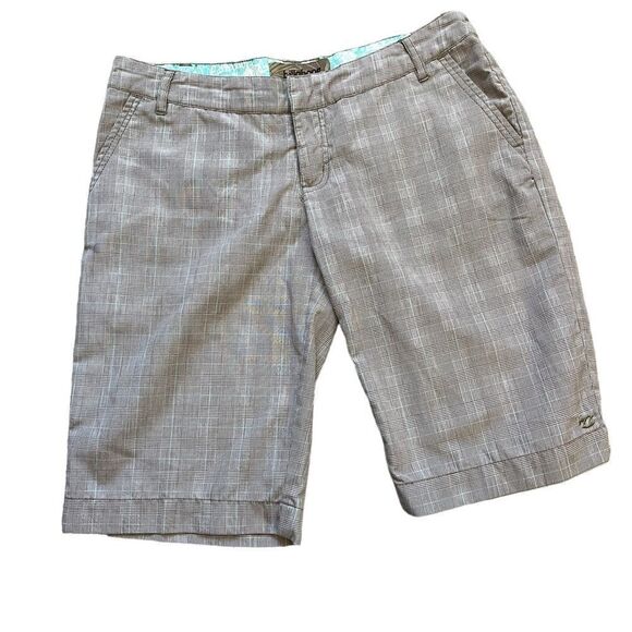BILLABONG Tan Check Casual Bermuda Short 7 - Picture 1 of 8